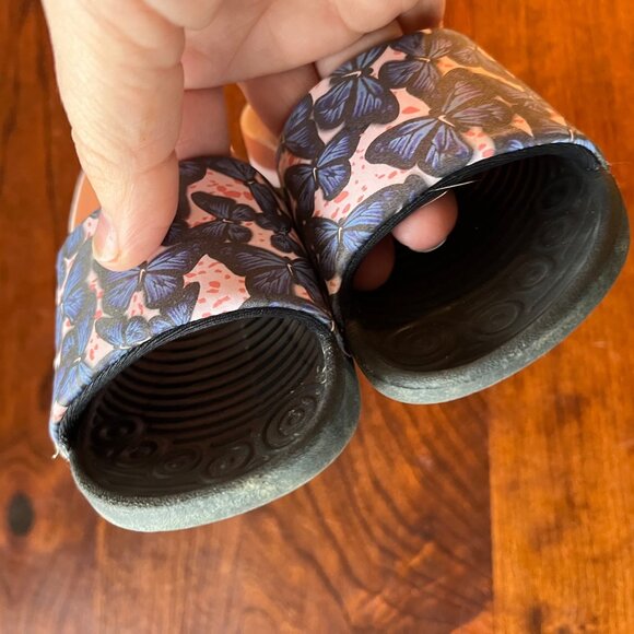 Nike Toddler Butterfly Print Slide Sandals With Elastic Strap - Toddler Sz. 8 - Picture 2 of 6